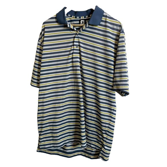 Chemisier à Manches Courtes SOPRANO – Rayures Jaune Et Blanc – Taille M – Occasion Très Bon état